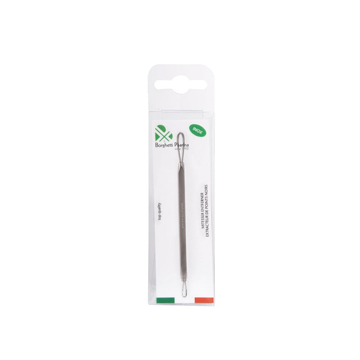 BORGHETTI Extracteur Points Noirs Acier Inoxydable | Soin Visage Efficace