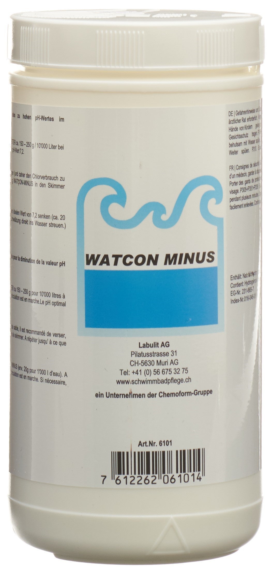 WATCON MINUS granulé acide 1.5 kg