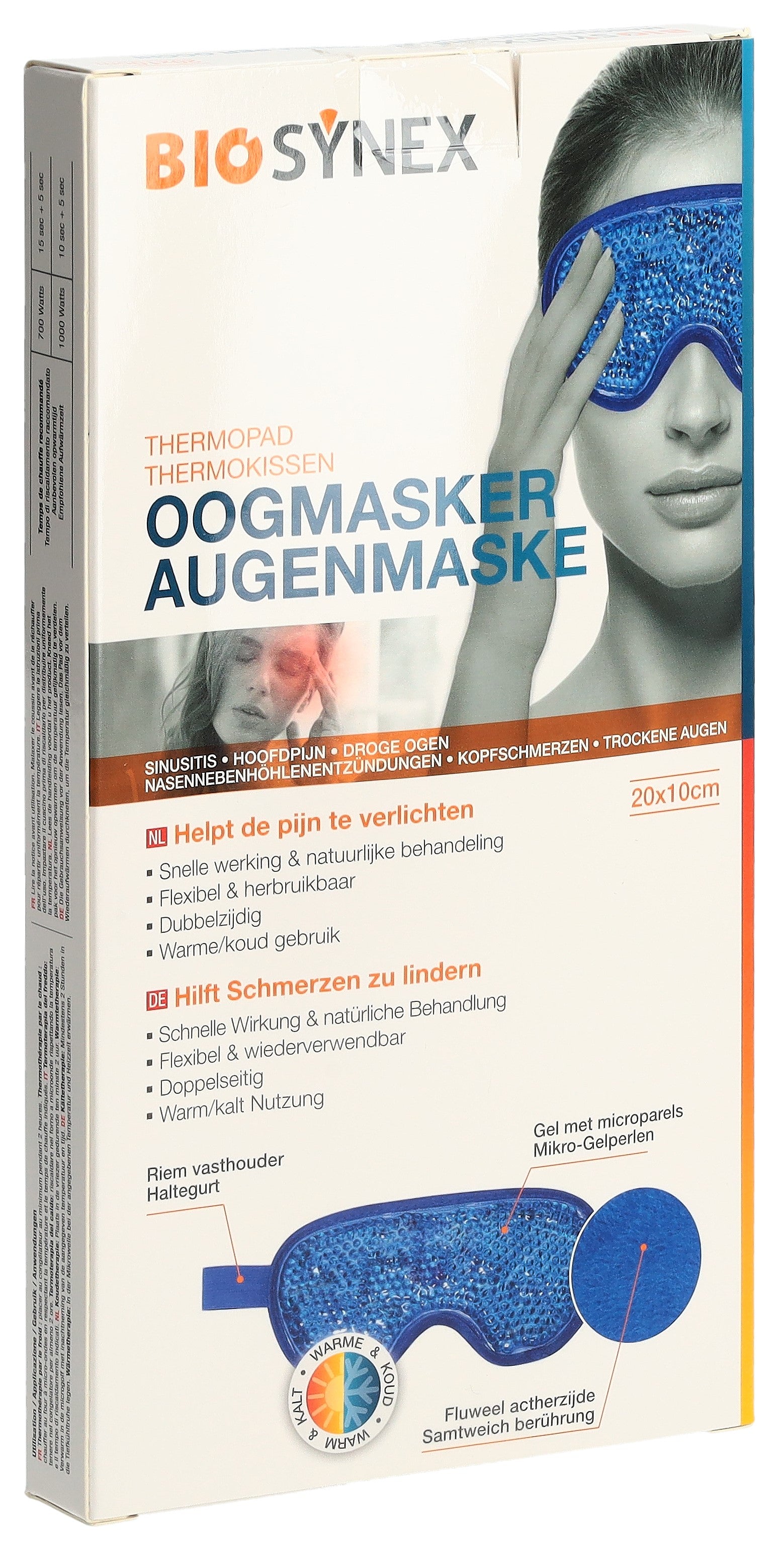 BIOSYNEX Masque Oculaire Chaud Froid Apaisant | 1 Unité
