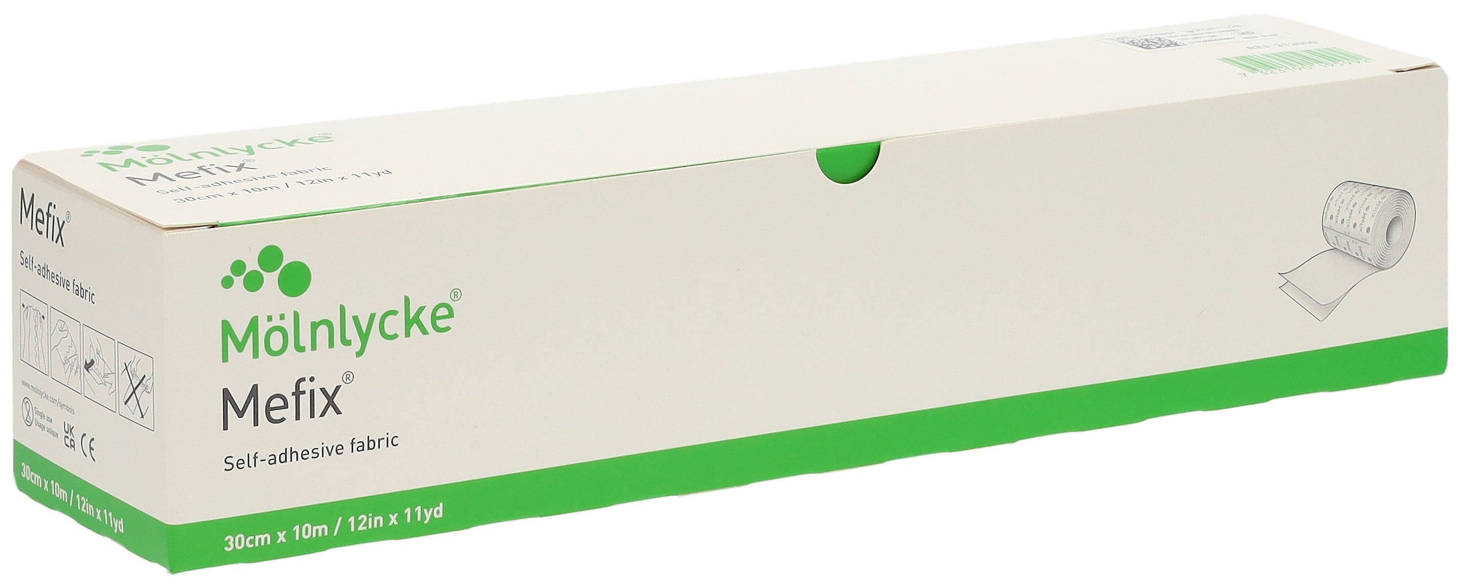 MEFIX Pansement Vlies Autocollant 30cm x 10m | Fixation Douce et Sûre