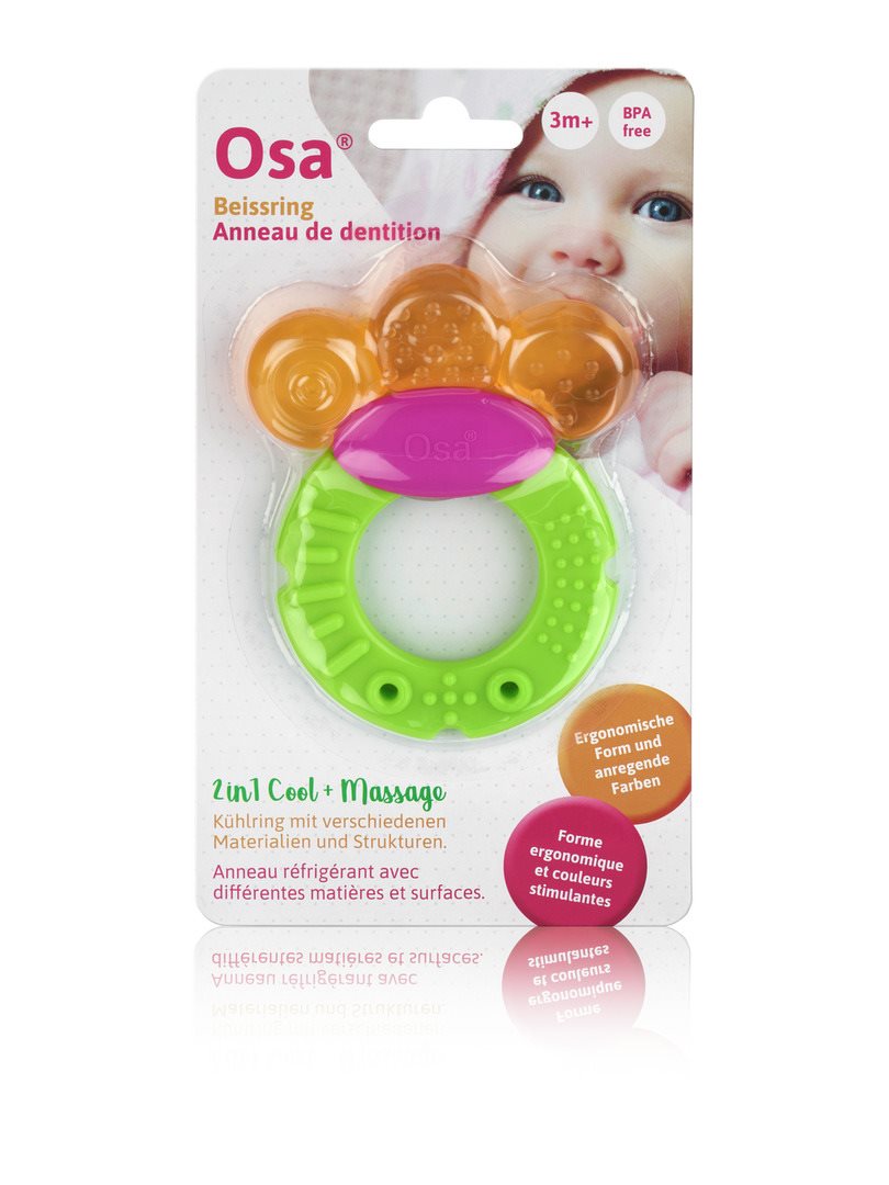 OSA Anneau de Dentition Bébé Soulage Douleurs | Silicone Souple