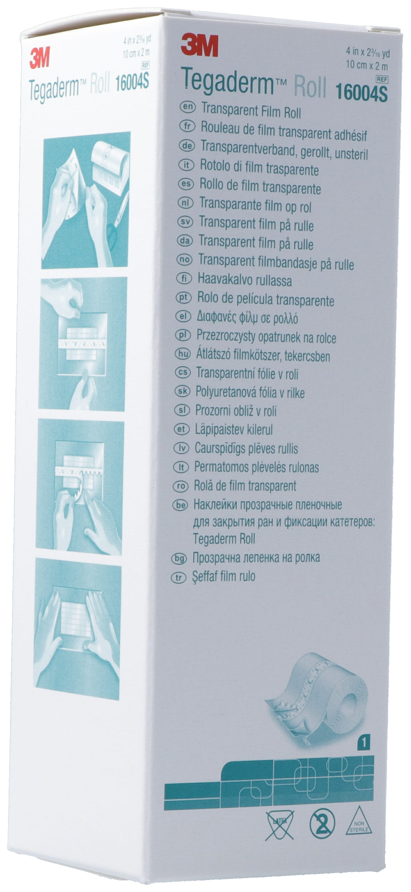 3M TEGADERM ROLL pansement vuln 10cmx2mtransp (n)