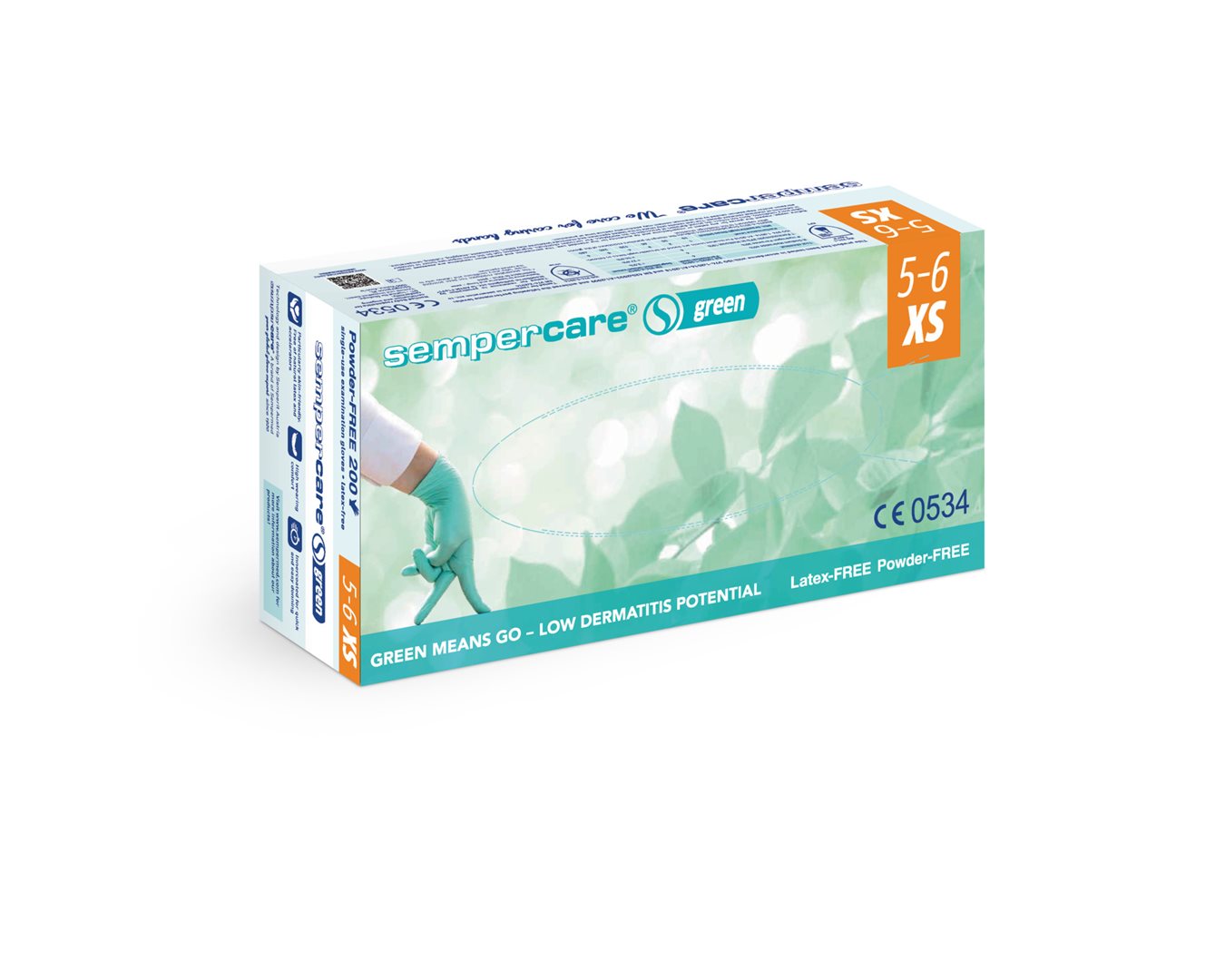 SEMPERCARE green XS non stériles 200 pce