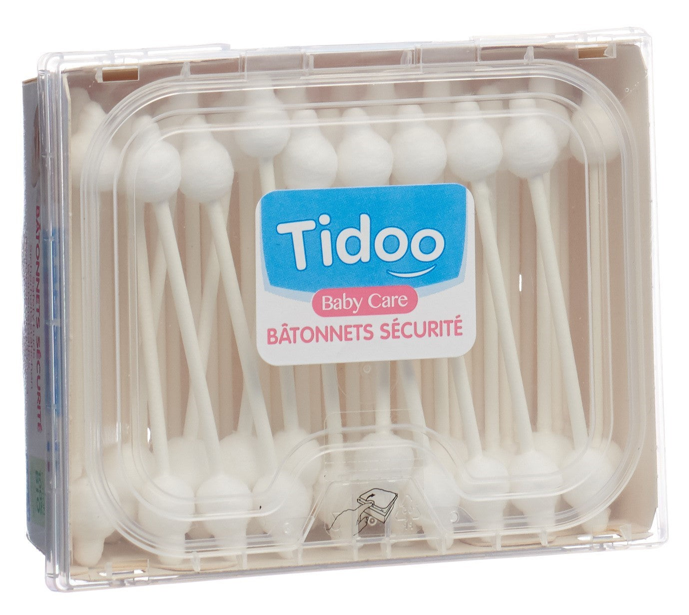 TIDOO Coton Bio Bâtonnets Douceur & Hygiène | Boîte 50 Pièces