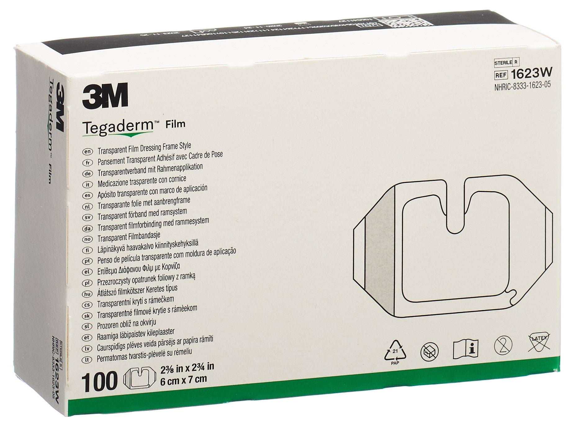 3M TEGADERM IV pans cathéter 6x7cm (nv) 100 pce