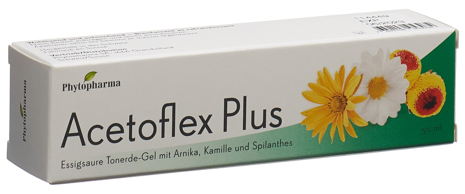 PHYTOPHARMA Acetoflex Plus Gel Soulage Douleurs Articulaires 50 ml