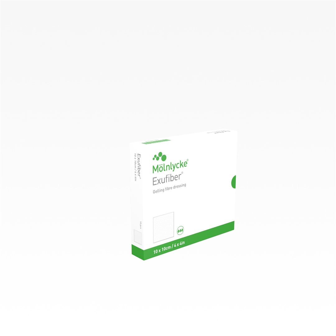 EXUFIBER Pansement Hydrocellulaire 10 x 10 cm | Soin Cicatrisant
