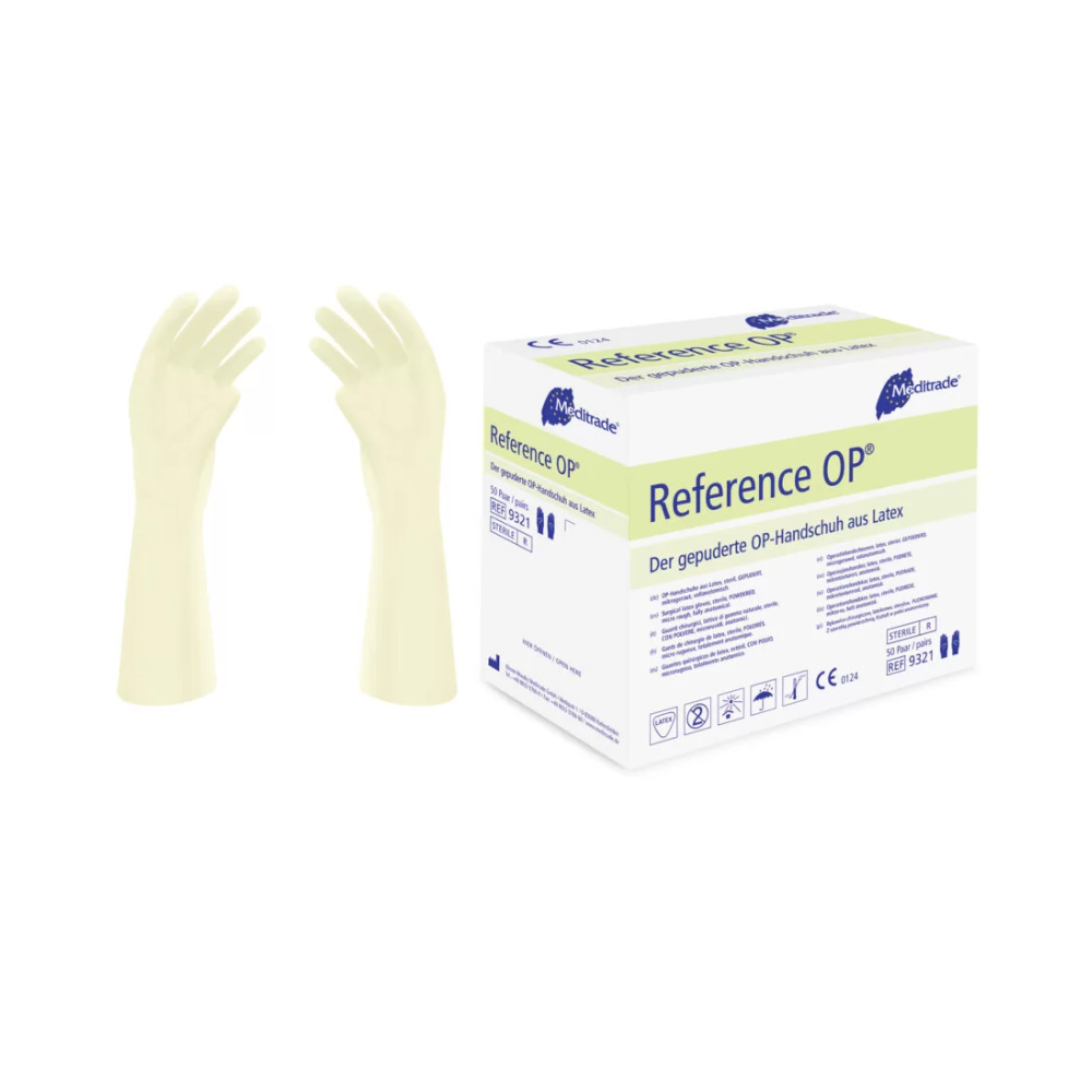 Gants OP en latex stériles Meditrade Reference OP, haute qualité