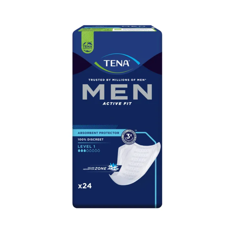 Insert de protection TENA Men Active Fit niveau 1 - Pack de 24 pièces