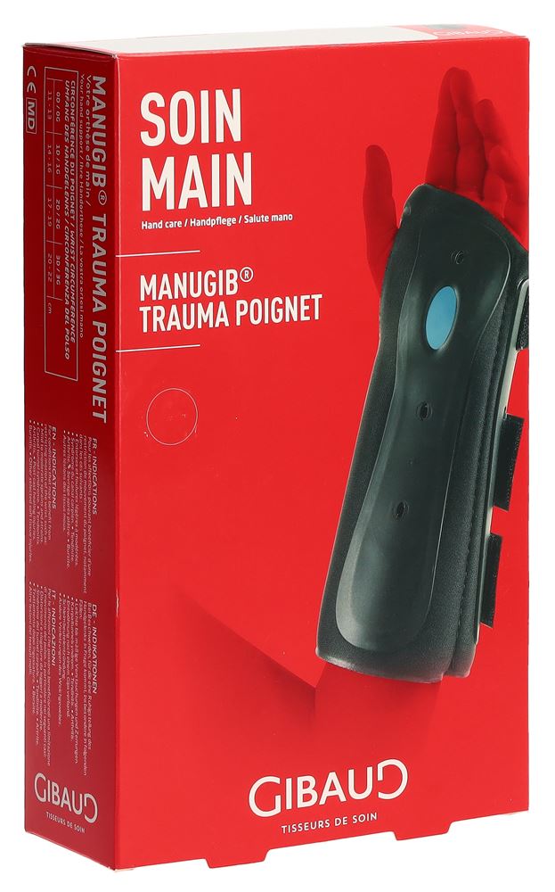 GIBAUD Manugib Trauma Orthèse Poignet 20-22cm | Gauche