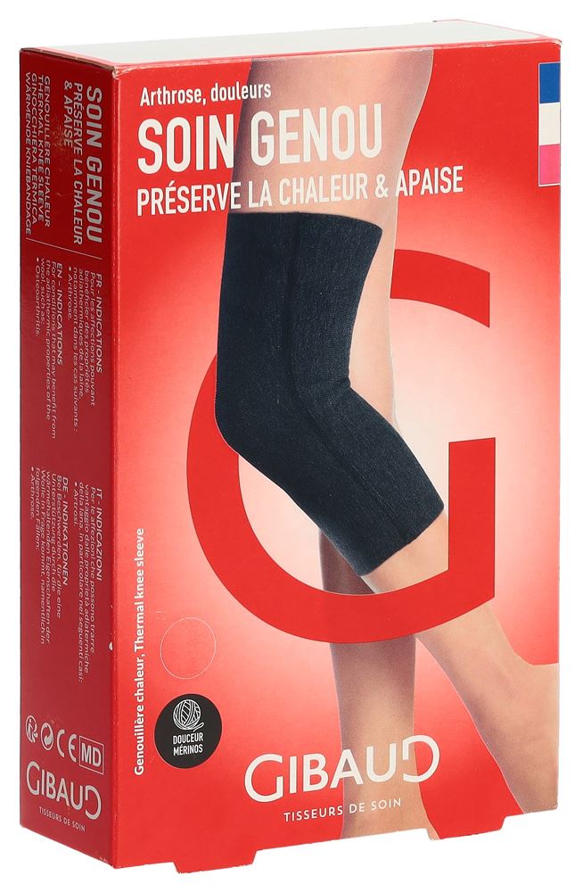 GIBAUD CHALEUR Genouillère S Anthracite | Chaleur
