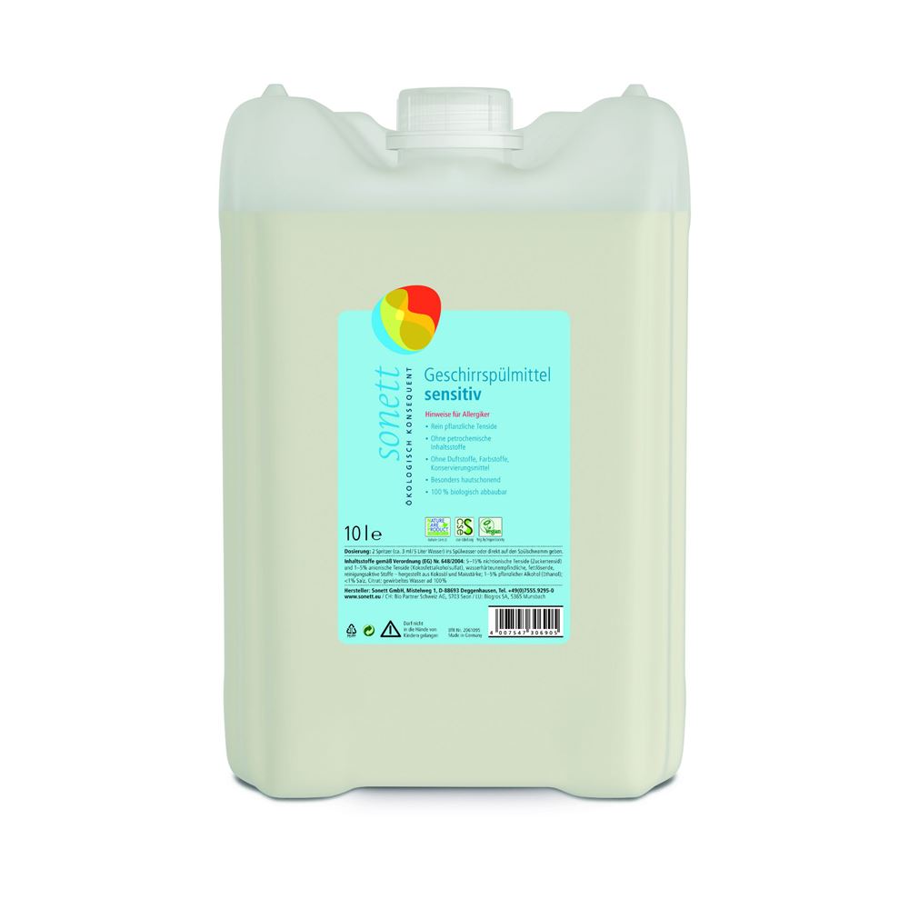SONETT Liquide vaisselle neutre 10L | Nettoyage Efficace