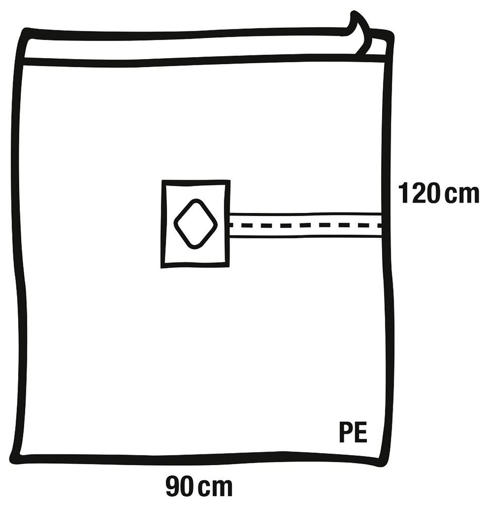 FOLIODRAPE Lochtuch PE 60x75cm | 40 pièces