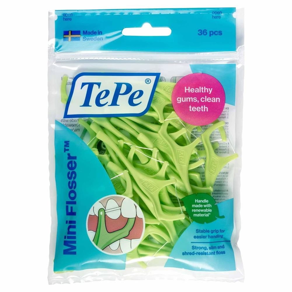 TEPE Mini Flosser Fil dentaire | 36 pièces
