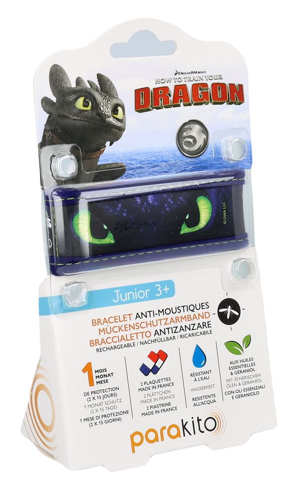 PARAKITO Bracelet Junior Universal Dragons Tête | Anti-Moustiques