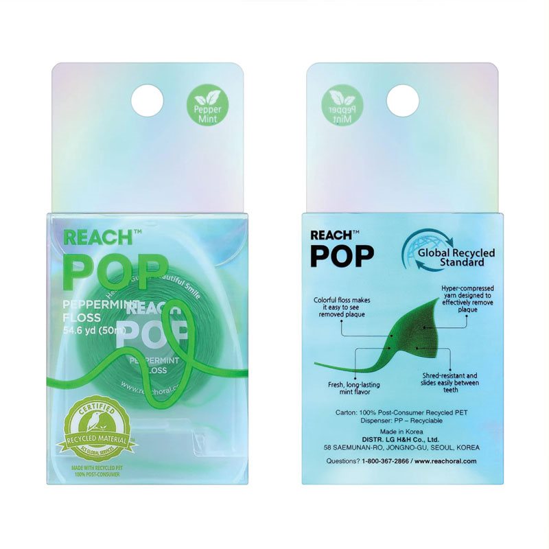 REACH Pop Floss Menthe poivrée ciré | Fraîcheur