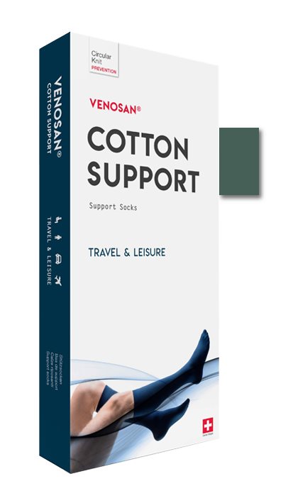 VENOSAN COTTON SUPPORT Chaussettes S olive 1 paire | Compression