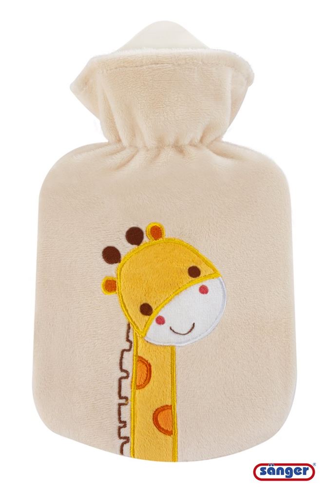 SANGER Bouillotte Velours Girafe 0.8L | Douceur