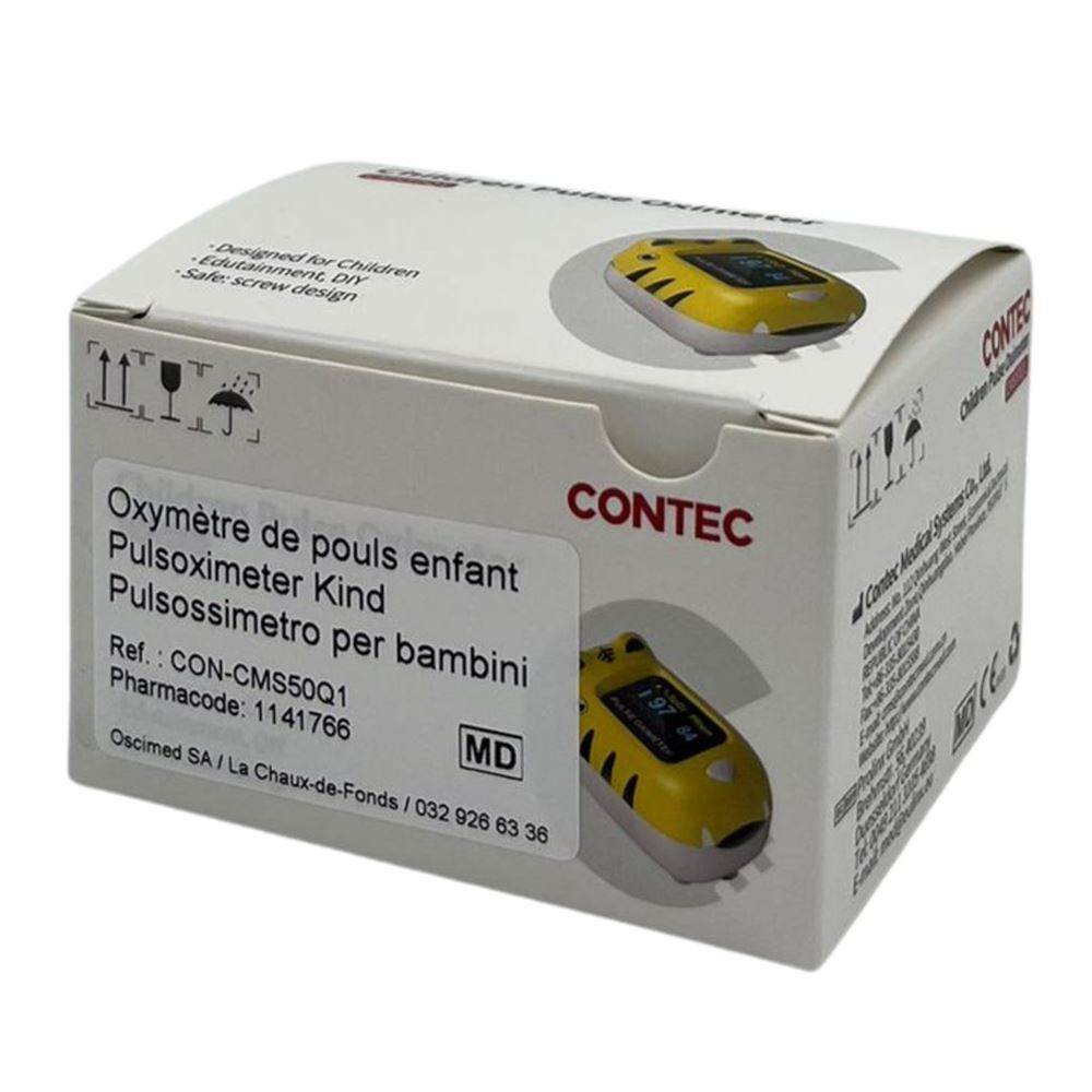 CONTEC Oxymètre pouls enfant | Avec piles