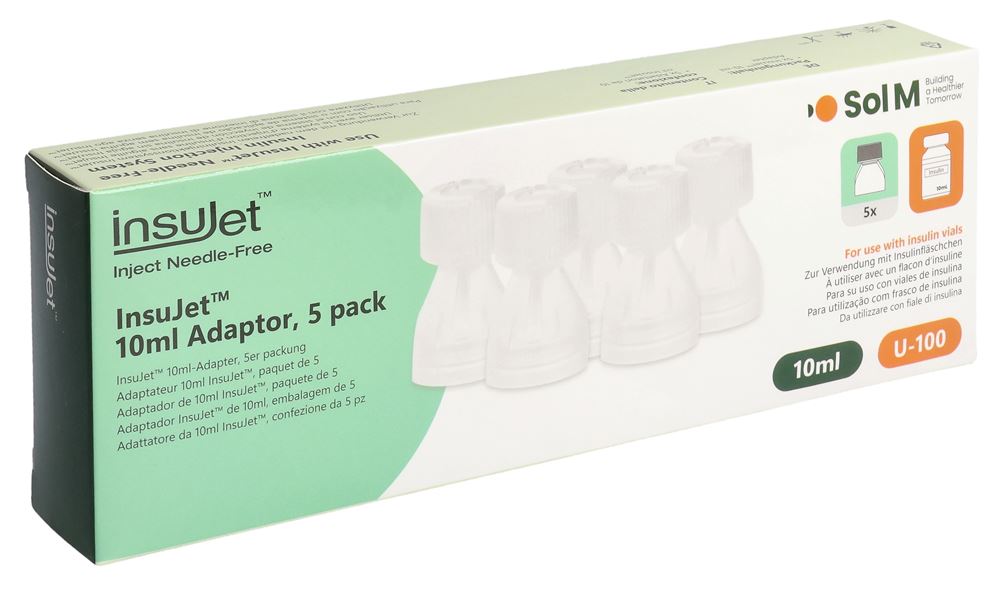 SOL-M InsuJet Adapter 10ml | 5 pièces