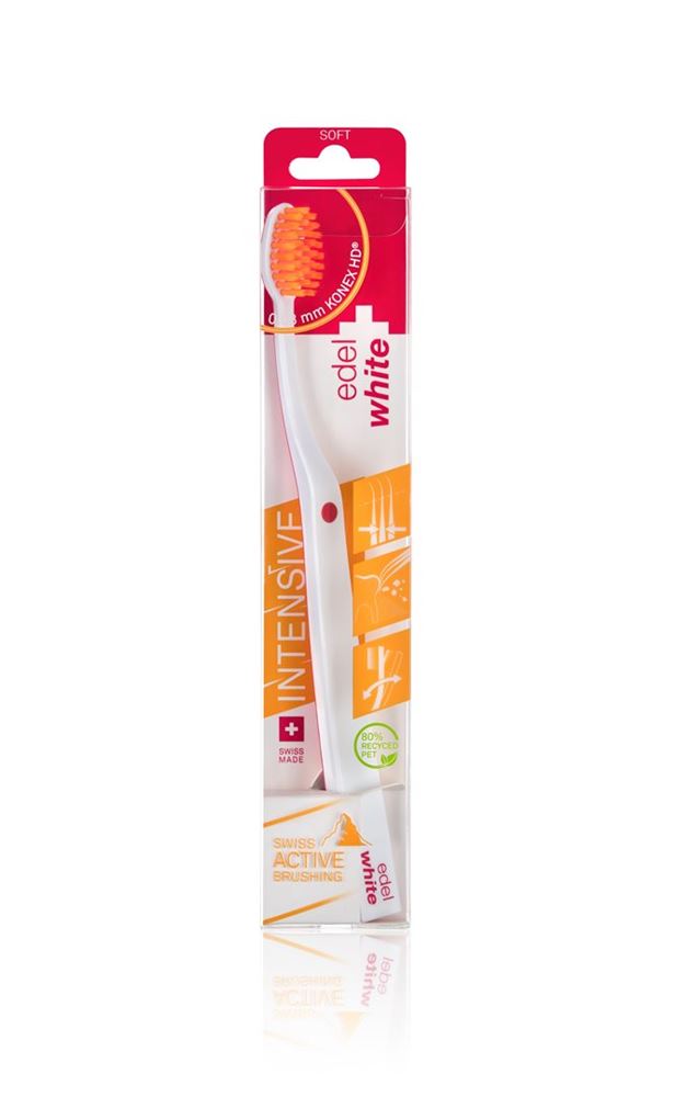 EDEL+WHITE Flosserbrush Brosse à dents Soft Intensiv