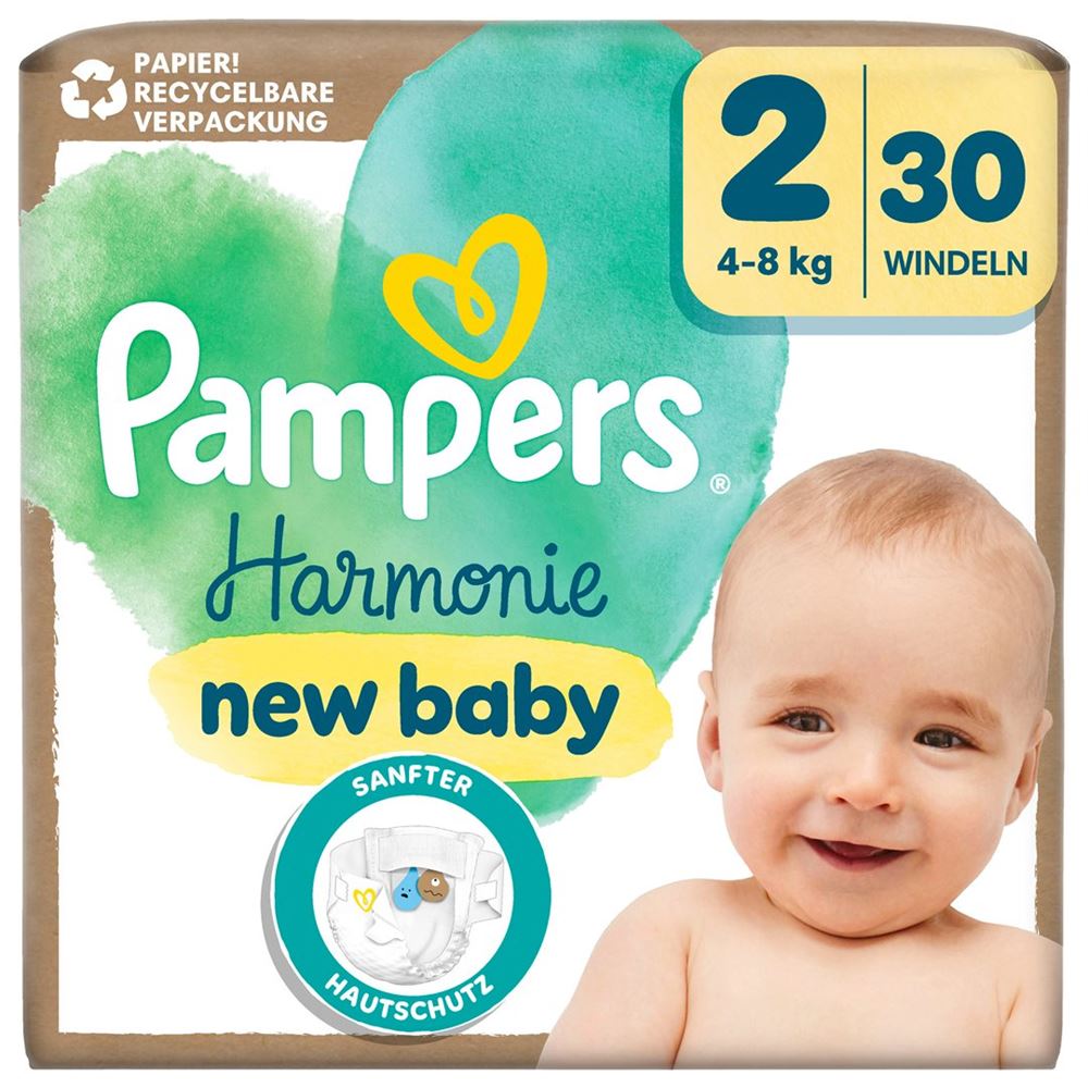 PAMPERS Harmonie Gr2 4-8kg Couches | 30 pièces