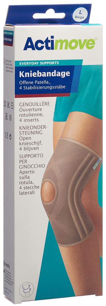 ACTIMOVE Everyday Support Genouillère | Taille L Ouverte