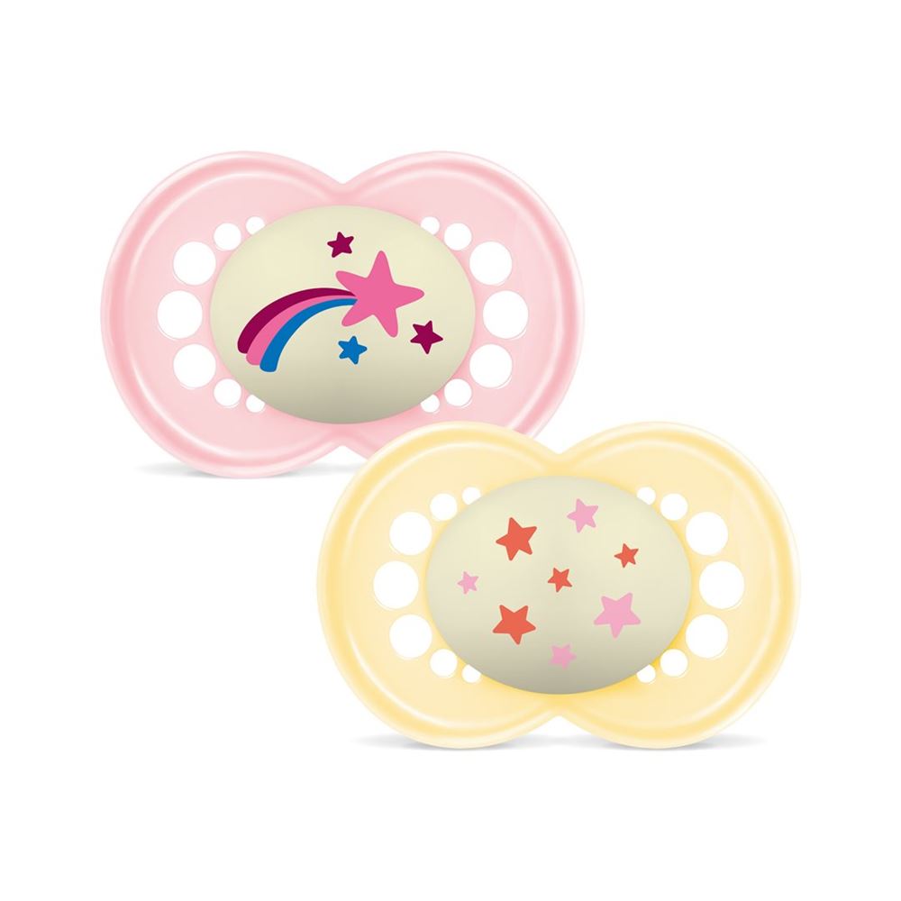 MAM Night Sucette Sil 6-16m | Fille