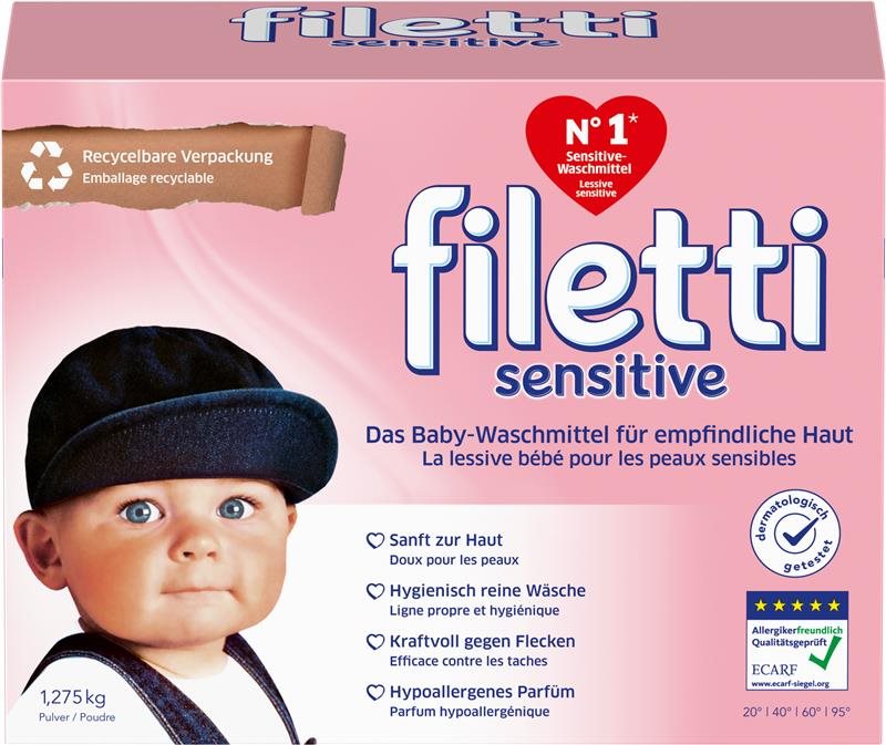 FILETTI Sensitive Pdr 1.275 kg | Nettoyage