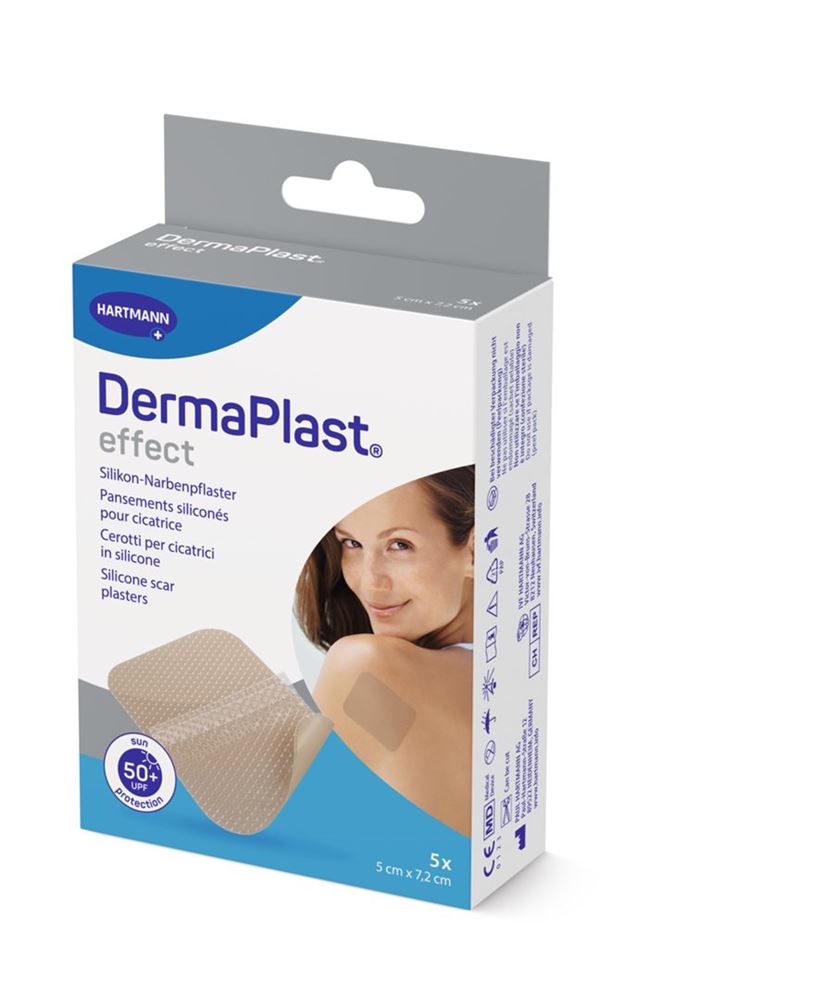 DERMAPLAST Effect Scar Cicatrices 7.2x5cm | 5 pièces
