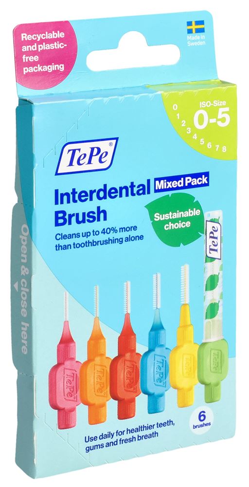 TEPE Interdental Assortiment Brossettes | 6 pièces