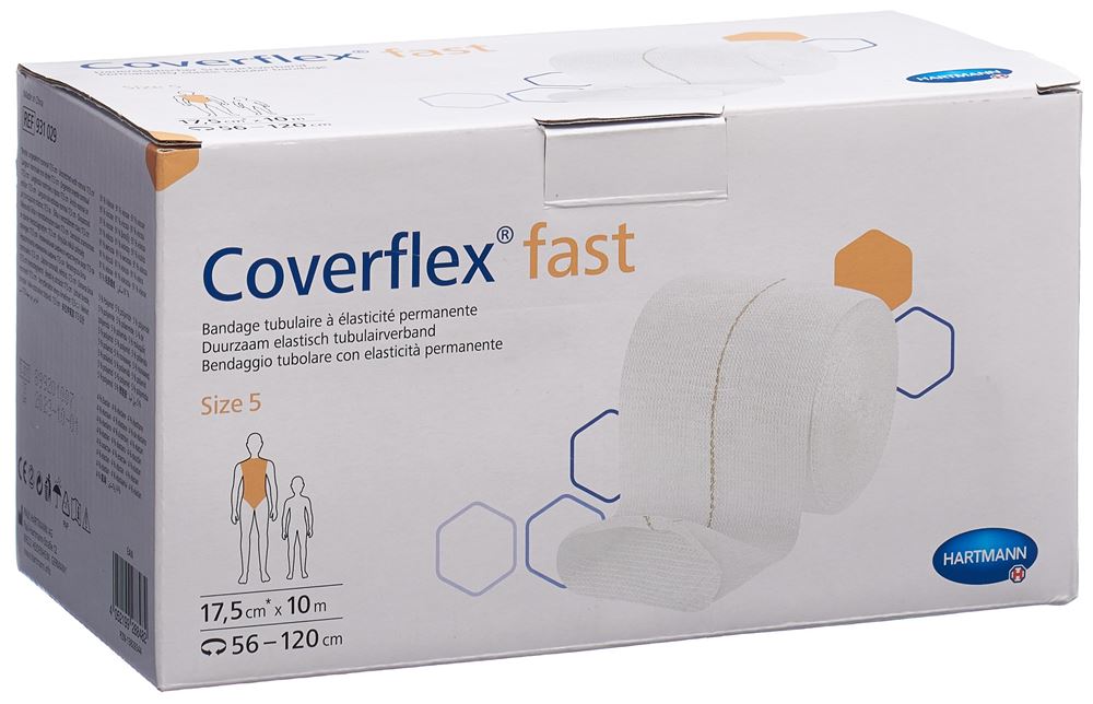 COVERFLEX Bandage Élastique Beige 10mx17.5cm | Compression