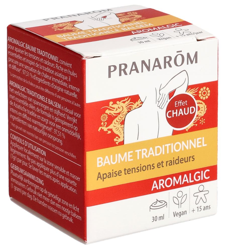 PRANAROM Aromalgic Baume Traditionnel 30ml | Douleurs