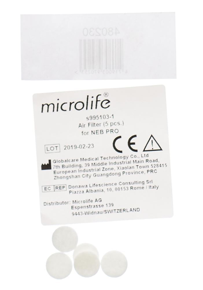 MICROLIFE 5 E-Filterset NEB Nano Basic | Nébuliseur