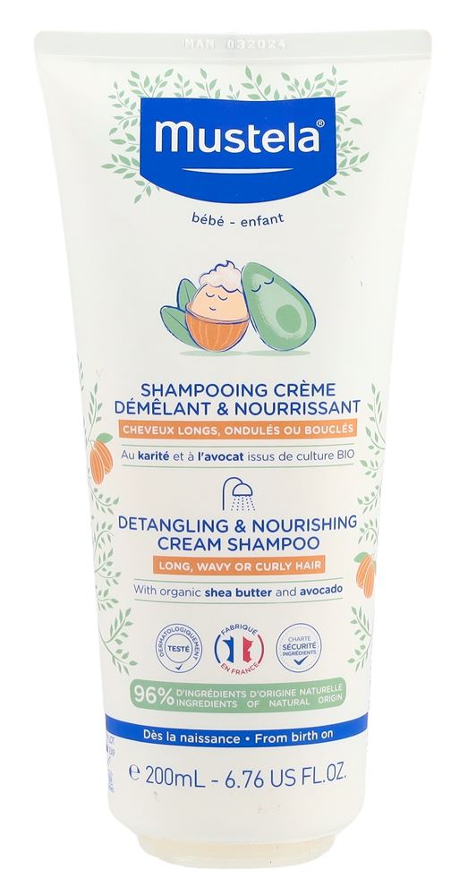 MUSTELA Shampooing Crème Soin Cheveux 200ml | Douceur