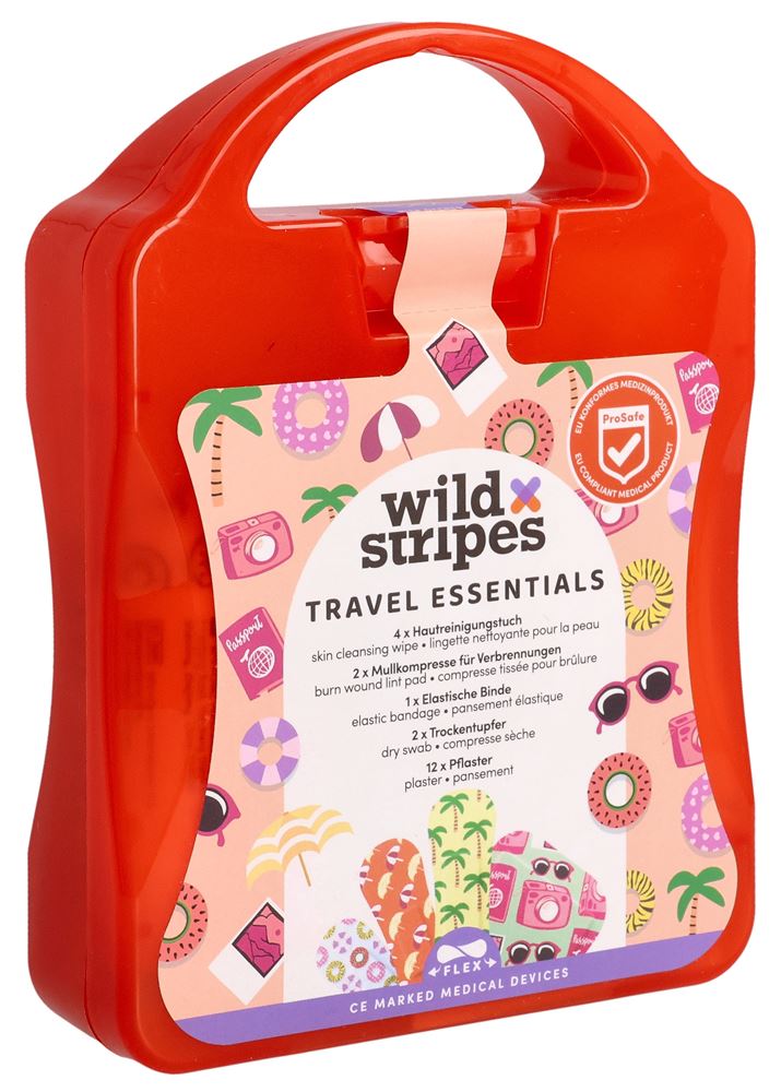 WILD STRIPES Reise Essentials Kit 21 pièces | Voyage Pratique