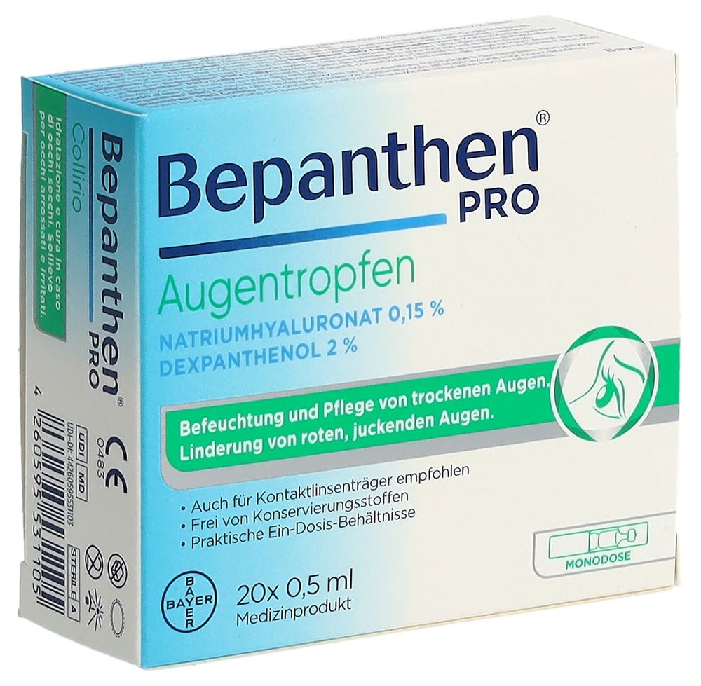 BEPANTHEN PRO Collyre | 20 unidoses 0.5 ml