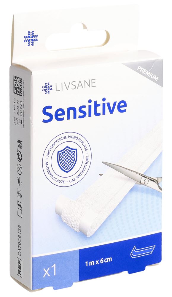 LIVSANE Premium Pansements Sensi 1m x 6cm | Protection