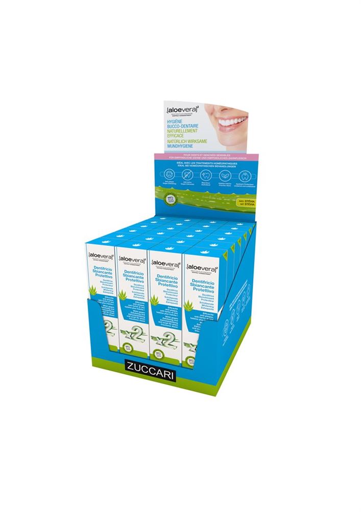 ZUCCARI Dentifrice Aloe Vera 24 pièces | Display