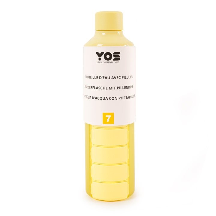 YOS Distributeur Hebdomadaire 375ml Jaune | Organisation