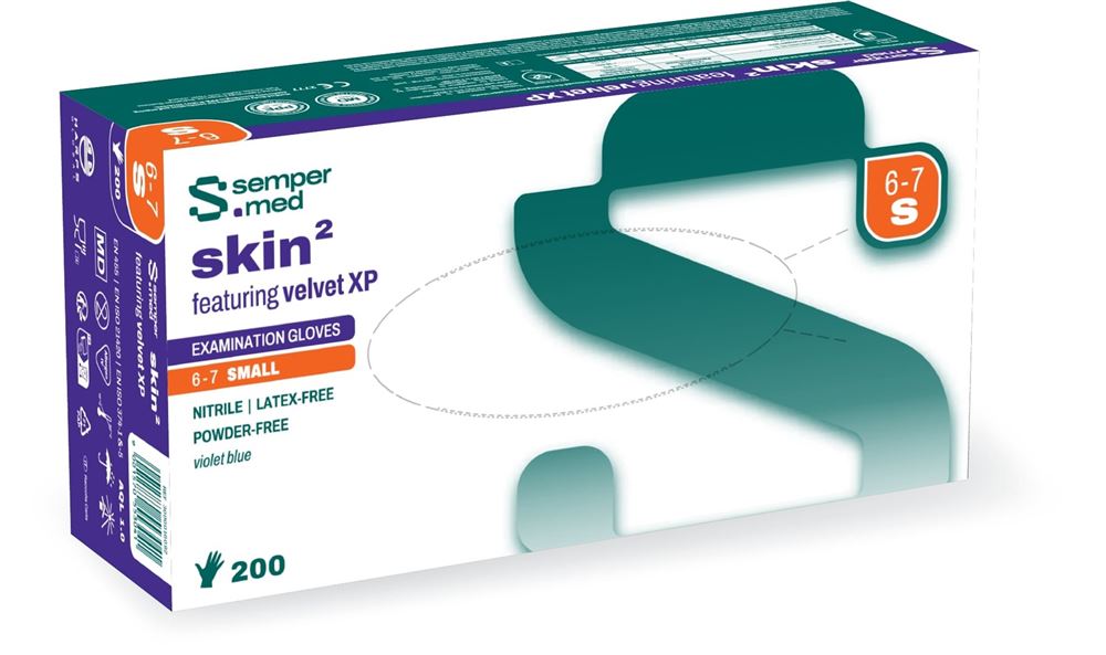 SEMPERMED skin2 Gants S | Confort &amp; Douceur 200 pièces