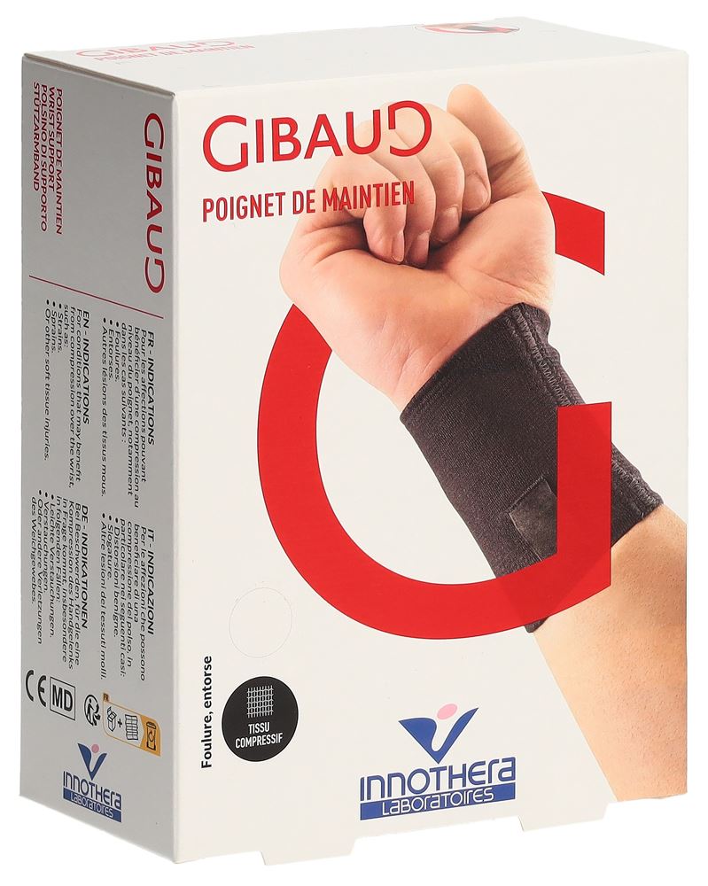 GIBAUD Bracelet Soutien T1 13-15cm | Noir