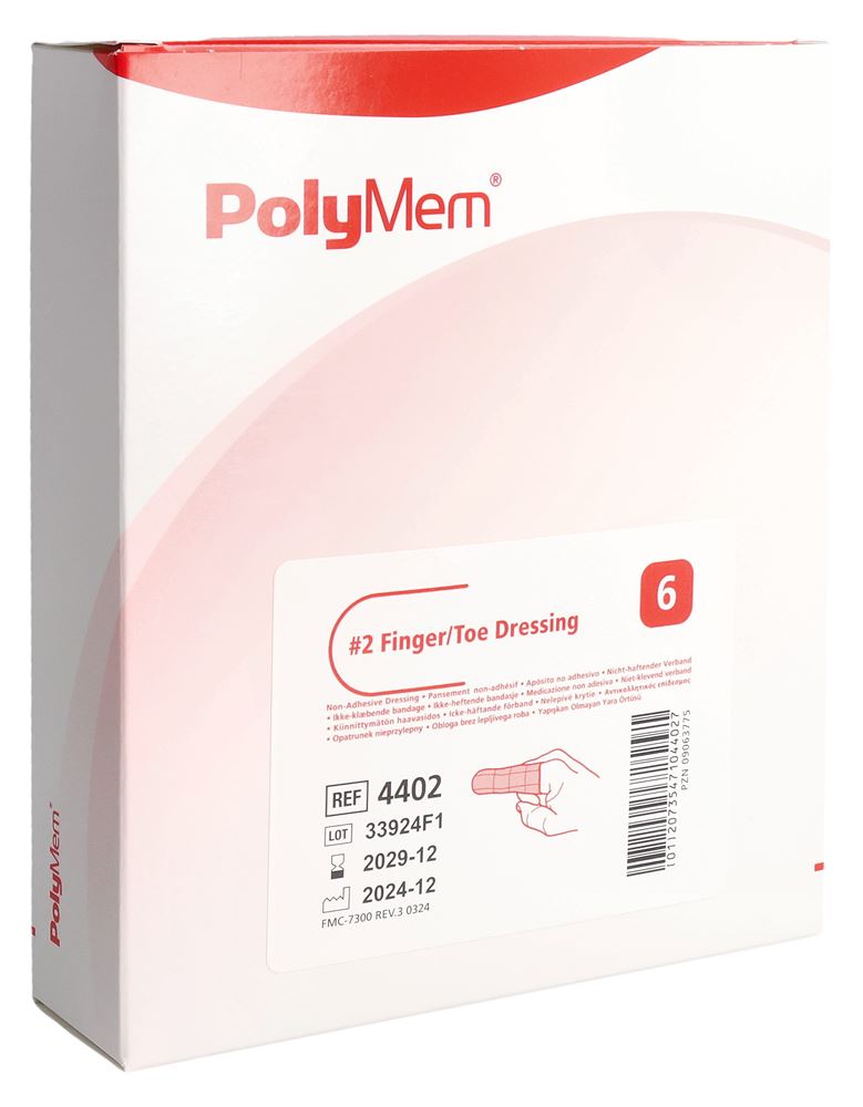 POLYMEM Pansement Doigt/Orteil M | 6 pièces