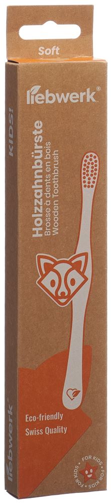 LIEBWERK Holzzahnbürste Kids Fox | Enfants