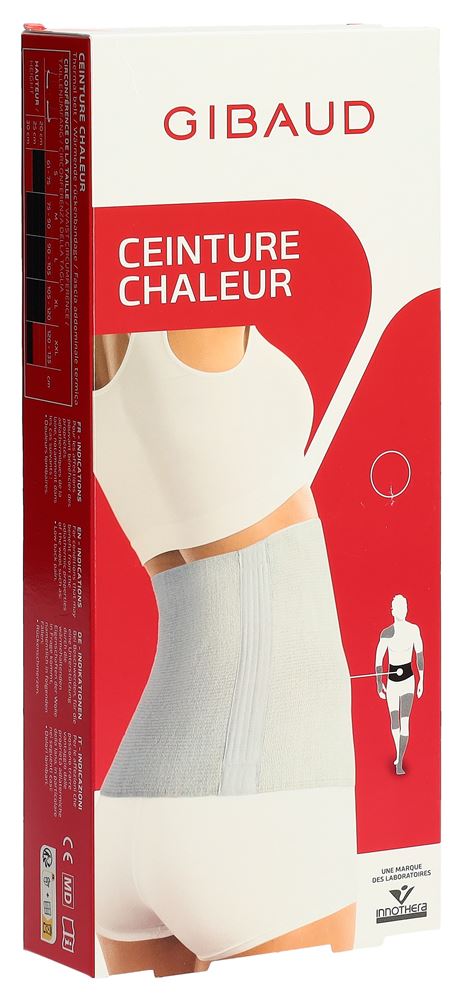 GIBAUD CHALEUR Ceinture Lombaire M 30cm Anthracite | Chaleur