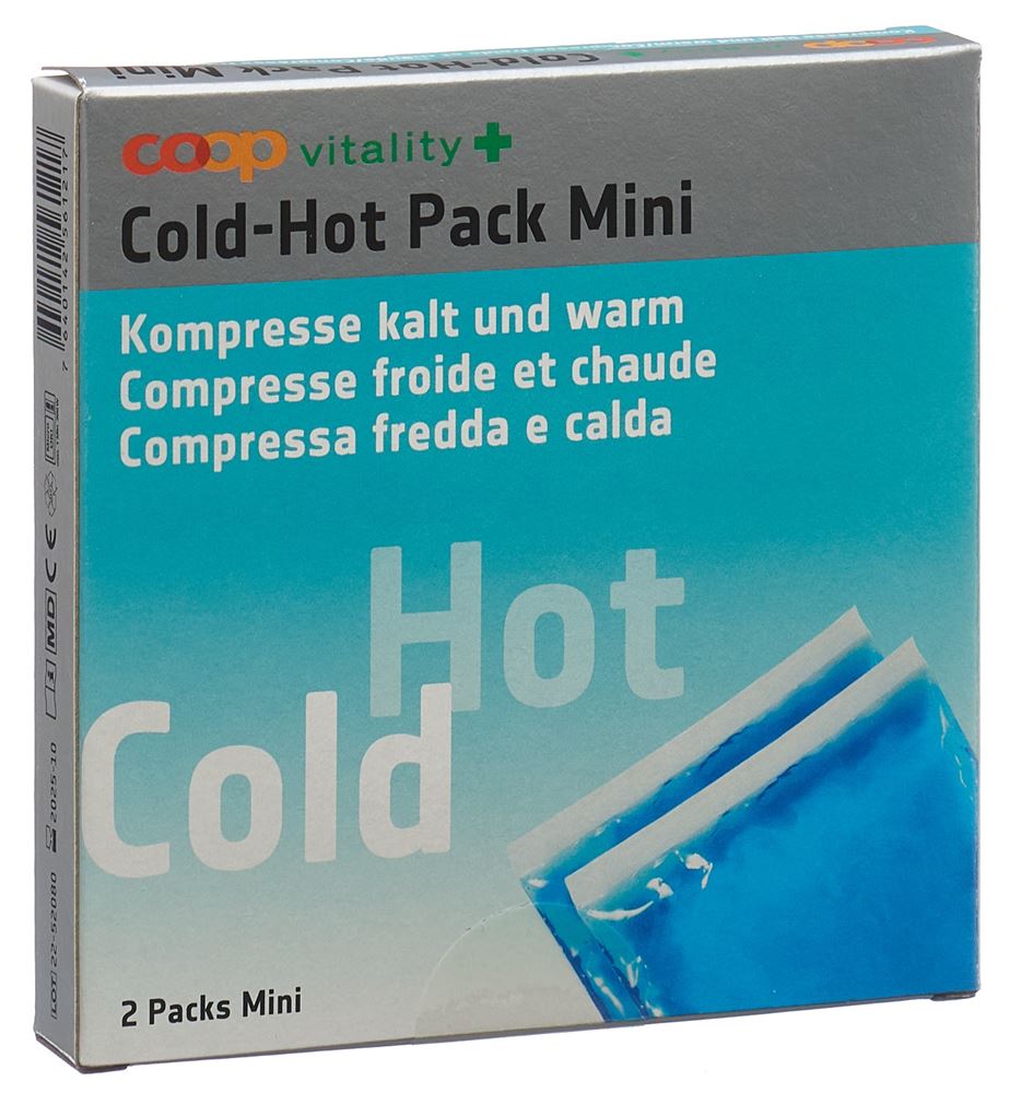 COOP VITALITY Cold &amp; Hot Pack Mini 10x11cm | 2 pièces