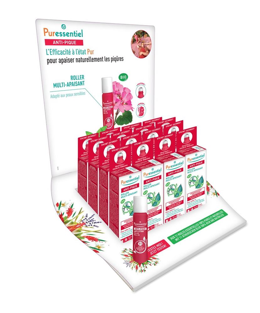 PURESSENTIEL Anti-Stich Roll-on 12 pièces | Apaisement Piqûres