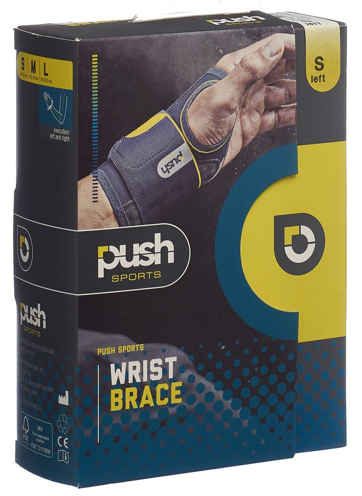 PUSH SPORTS Handgelenkbandage S Gauche | Support