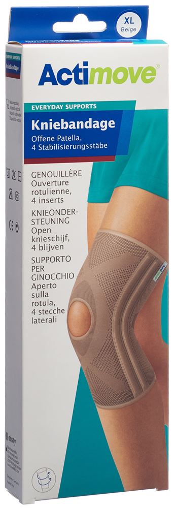 ACTIMOVE Everyday Support Genouillère XL | Ouverte