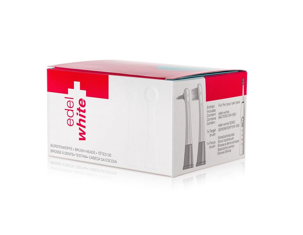 EDEL+WHITE Brossettes Remplacement 2 Pièces | Ciblage